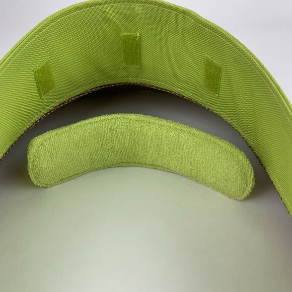 Eric Javits Squishee Straw Champ Womens Visor Lime Green UV Protection Packable - Picture 6 of 9